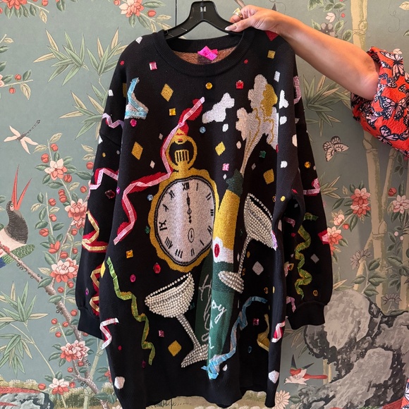 Queen of Sparkles New Year’s Eve sweater dress - Picture 2 of 4